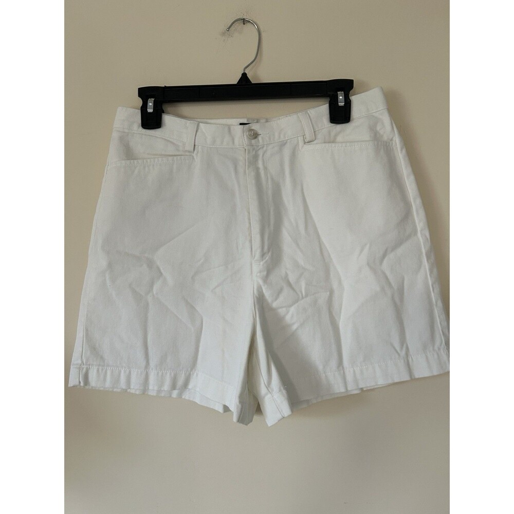 Dockers Women's Shorts Size 10 W/Pockets White 100% Cotton - Excellent Condition